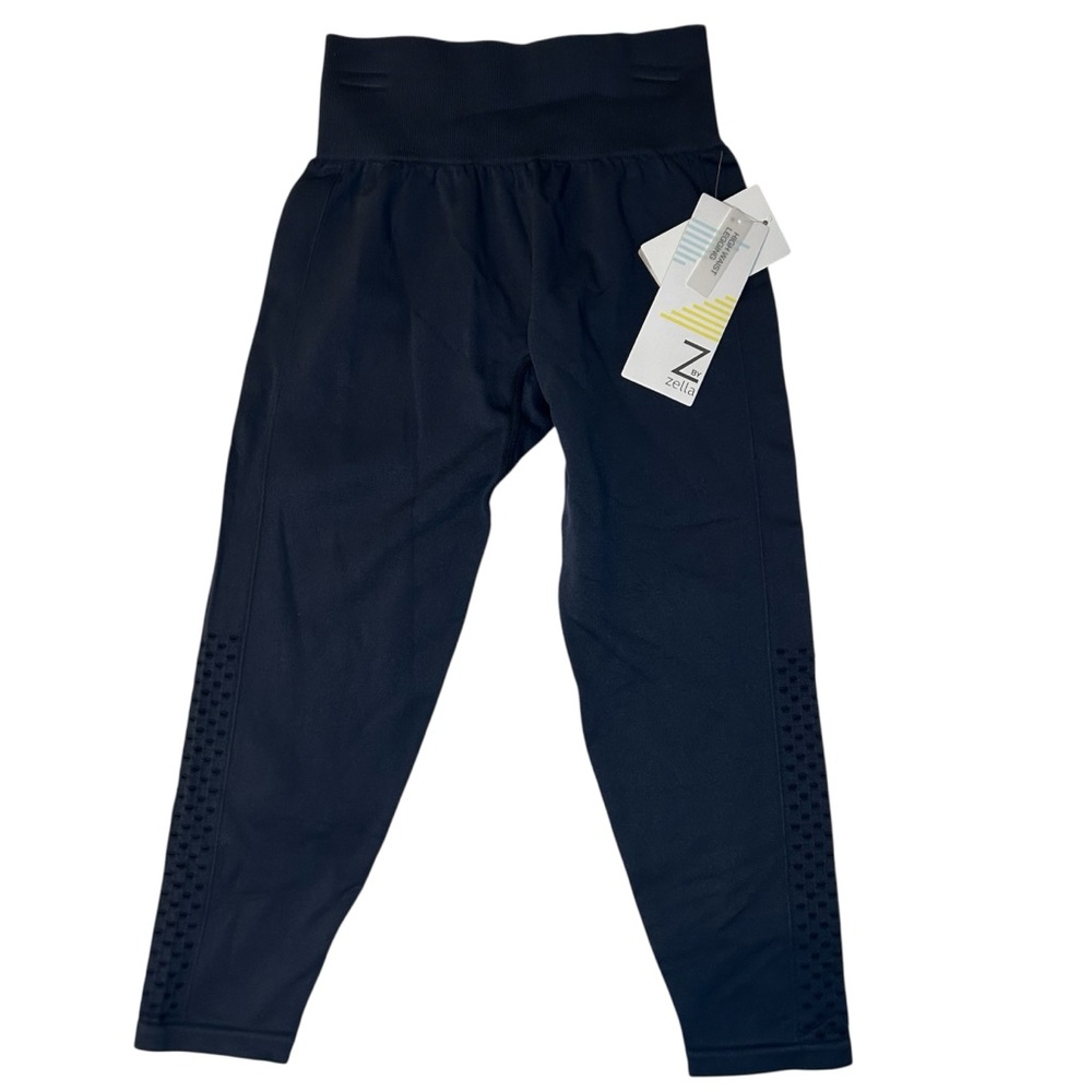 Zella Kids Navy Blue Athletic Leggings Girls Size Small